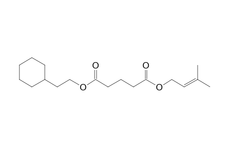 Glutaric acid, 2-(cyclohexyl)ethyl 3-methylbut-2-en-1-yl ester