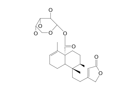19-O-A-L-ARABINOPYRANOSYL-cis-CLERODA-3,13(14)-DIENE-15,16-OLIDE-19-OIC ESTER