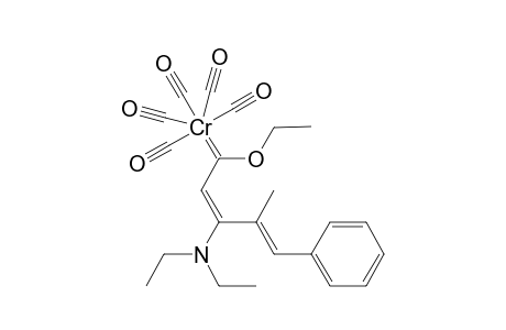 Pentacarbonyl[(2E,4E)-3-diethylamino-1-ethoxy-4-methyl-5-phenyl-2,4-pentadienylidene] chromium