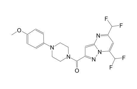 4-(4-{[5,7-bis(difluoromethyl)pyrazolo[1,5-a]pyrimidin-2-yl]carbonyl}-1-piperazinyl)phenyl methyl ether