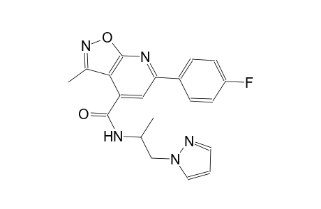 isoxazolo[5,4-b]pyridine-4-carboxamide, 6-(4-fluorophenyl)-3-methyl-N-[1-methyl-2-(1H-pyrazol-1-yl)ethyl]-
