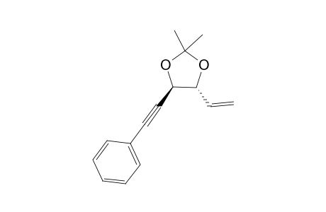 (4R,5R)-2,2-dimethyl-4-(2-phenylethynyl)-5-vinyl-1,3-dioxolane