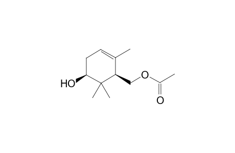 [(1R,5S)-2,6,6-trimethyl-5-oxidanyl-cyclohex-2-en-1-yl]methyl ethanoate