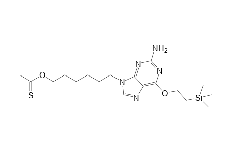 6-{2'-Amino-6'-[2''-(Trimethylsilyl)ethoxy]-9H-purin-9'-yl}hexyl thioacetate