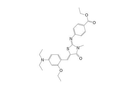 ethyl 4-({(2E,5Z)-5-[4-(diethylamino)-2-ethoxybenzylidene]-3-methyl-4-oxo-1,3-thiazolidin-2-ylidene}amino)benzoate