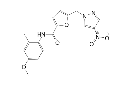 N-(4-methoxy-2-methylphenyl)-5-[(4-nitro-1H-pyrazol-1-yl)methyl]-2-furamide