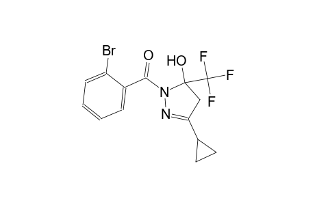 1-(2-bromobenzoyl)-3-cyclopropyl-5-(trifluoromethyl)-4,5-dihydro-1H-pyrazol-5-ol