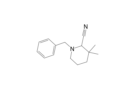 1-Benzyl-3,3-dimethyl-2-piperidinecarbonitrile