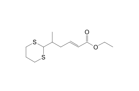 Ethyl (E)-5-(1,3-Dithian-2-yl)hex-2-enoate