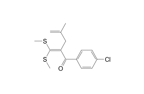4-Penten-1-one, 2-[bis(methylthio)methylene]-1-(4-chlorophenyl)-4-methyl-