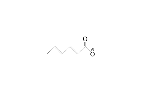 2,4-Hexadienoic acid, anion