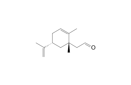 2-[(1S,5R)-1,2-dimethyl-5-(1-methylethenyl)-1-cyclohex-2-enyl]acetaldehyde