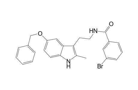 3-Bromanyl-N-[2-(2-methyl-5-phenylmethoxy-1H-indol-3-yl)ethyl]benzamide