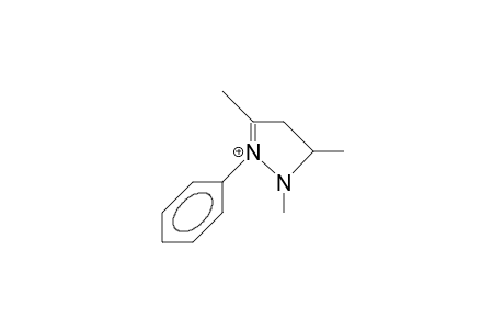 1,3,5-Trimethyl-2-phenyl-2-pyrazolinium cation