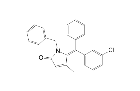 (E)-1-Benzyl-5-[.alpha.-(3-chlorophenyl)benzylidene]-4-methyl-1,5-dihydro-2H-pyrrol-2-one