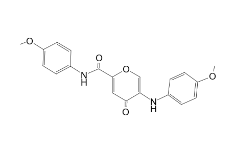 4-keto-N-(4-methoxyphenyl)-5-(p-anisidino)pyran-2-carboxamide