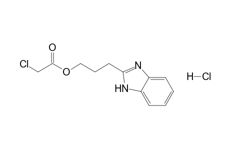 3-(2-Benzimidazolyl)propyl chloroacetate hydrochloride