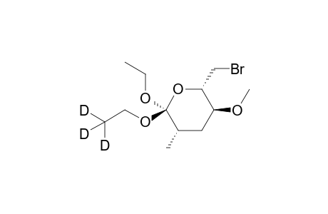 2H-Pyran, 6-(bromomethyl)-2-ethoxy-2-(ethoxy-2,2,2-D3)tetrahydro-5-methoxy-3-methyl-, [2R-(2.alpha.,3.beta.,5.alpha.,6.beta.)]-