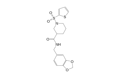 N-(1,3-benzodioxol-5-ylmethyl)-1-(2-thienylsulfonyl)-3-piperidinecarboxamide