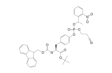 N-ALPHA-(FLUORENYL-9-METHOXYCARBONYL)-PHOSPHO-(1-NITROPHENYLETHYL-2-CYANOETHYL)-L-TYROSINE-TERT.-BUTYLESTER