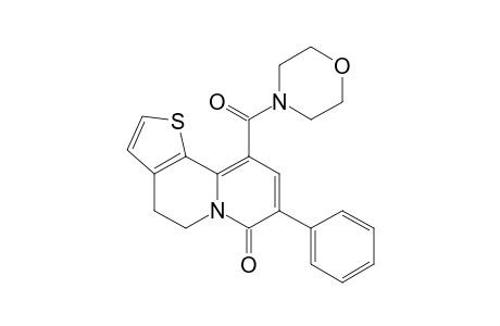 10-(morpholine-4-carbonyl)-8-phenyl-4,5-dihydrothieno[2,3-a]quinolizin-7-one