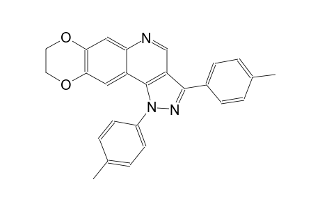 1,3-bis(4-methylphenyl)-8,9-dihydro-1H-[1,4]dioxino[2,3-g]pyrazolo[4,3-c]quinoline