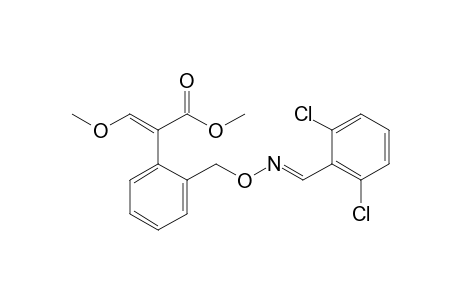 Benzeneacetic acid, 2-[[[[(2,6-dichlorophenyl)methylene]amino]oxy]methyl]-alpha-(methoxymethylene)-, methyl ester