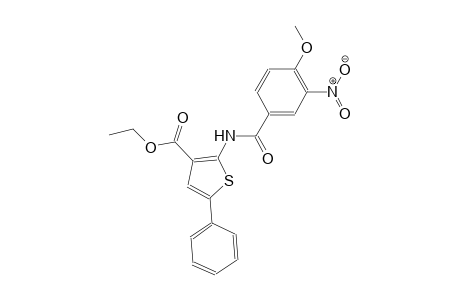 ethyl 2-[(4-methoxy-3-nitrobenzoyl)amino]-5-phenyl-3-thiophenecarboxylate