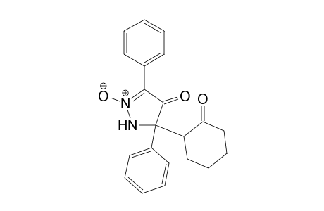 1,5-Dihydro-5-(2-oxocyclohexyl)-3,5-diphenyl-4H-pyrazol-4-one 2-oxide