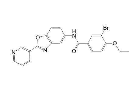 3-bromo-4-ethoxy-N-[2-(3-pyridinyl)-1,3-benzoxazol-5-yl]benzamide