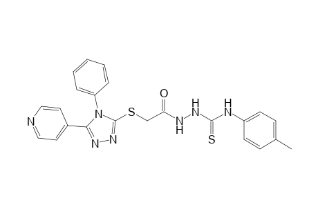 N-(4-Methylphenyl)-2-{[(4-phenyl-5-pyridin-4-yl-4H-1,2,4-triazol-3-yl)thio]acetyl} hydrazinecarbothioamide