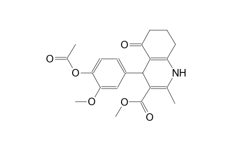 methyl 4-[4-(acetyloxy)-3-methoxyphenyl]-2-methyl-5-oxo-1,4,5,6,7,8-hexahydro-3-quinolinecarboxylate