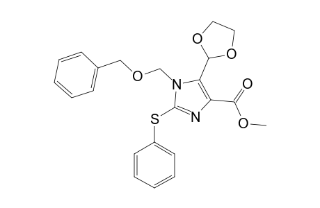 METHYL-1-[(BENZYLOXY)-METHYL]-5-(1,3-DIOXOLAN-2-YL)-2-(PHENYLTHIO)-IMIDAZOLE-4-CARBOXYLATE