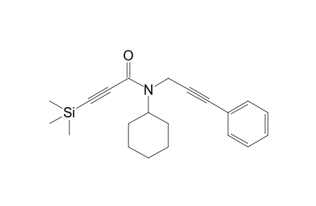 N-cyclohexyl-N-(3-phenylprop-2-ynyl)-3-trimethylsilyl-2-propynamide