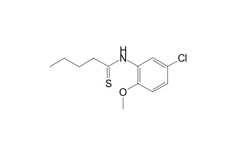 N-(5-chloro-2-methoxyphenyl)pentanethioamide