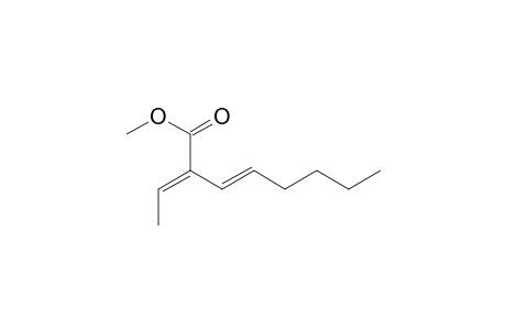 3-Octenoic acid, 2-ethylidene-, methyl ester, (E,E)-