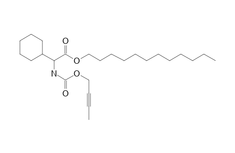 Glycine, 2-cyclohexyl-N-(but-2-yn-1-yl)oxycarbonyl-, dodecyl ester