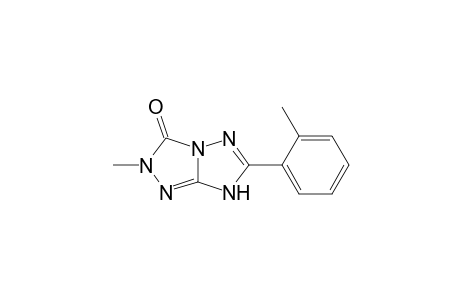3H-1,2,4-Triazolo[4,3-b][1,2,4]triazol-3-one, 1,2-dihydro-2-methyl-6-(2-methylphenyl)-
