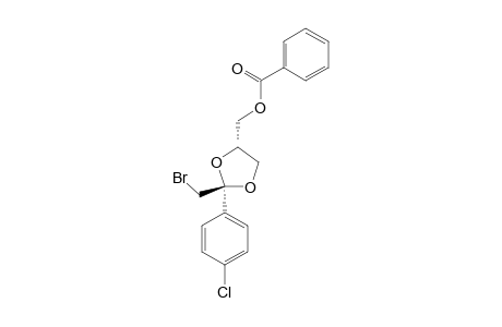TRANS-{2-(4-CHLOROPHENYL)-2-BrOMOMETHYL-(1,3-DIOXOLAN-4-YL)}-METHYL-BENZOATE