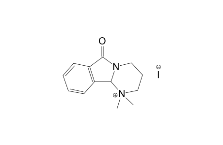 1,1-dimethyl-1,2,3,4,6,10b-hexahydro-6-oxopyrimido[2,1-a]isoindolium iodide