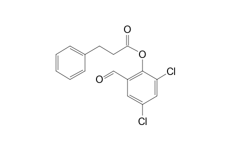 3-Phenylpropionic acid, 2-formyl-4,6-dichlorophenyl ester