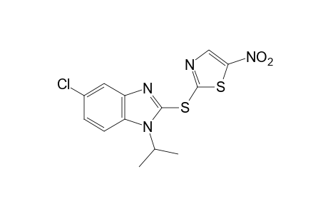 5-chloro-1-isopropyl-2-[(5-nitro-2-thiazolyl)thio]benzimidazole