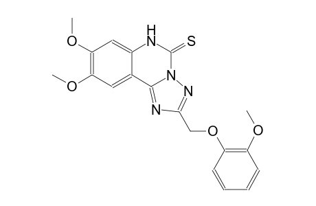 8,9-dimethoxy-2-[(2-methoxyphenoxy)methyl][1,2,4]triazolo[1,5-c]quinazoline-5(6H)-thione