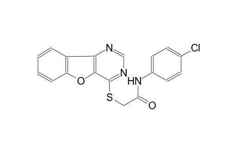 2-([1]benzofuro[3,2-d]pyrimidin-4-ylsulfanyl)-N-(4-chlorophenyl)acetamide