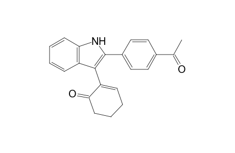2-[2-(4-Acetylphenyl)-1H-indol-3-yl]cyclohex-2-en-1-one