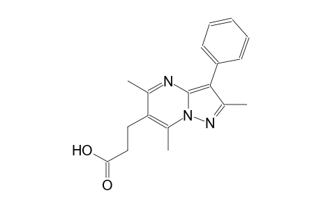 pyrazolo[1,5-a]pyrimidine-6-propanoic acid, 2,5,7-trimethyl-3-phenyl-