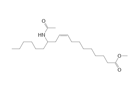 9-Octadecenoic acid, 12-(acetylamino)-, methyl ester, (Z)-