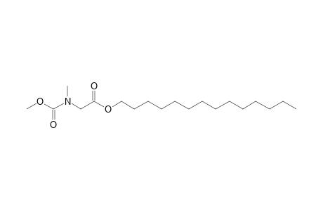 Glycine, N-methyl-N-methoxycarbonyl-, tetradecyl ester