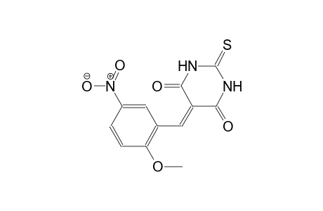 4,6(1H,5H)-pyrimidinedione, dihydro-5-[(2-methoxy-5-nitrophenyl)methylene]-2-thioxo-