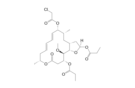 .alpha.-9-O-Chloroacetylmidecanolide A1 Propionyloxy Acetal
